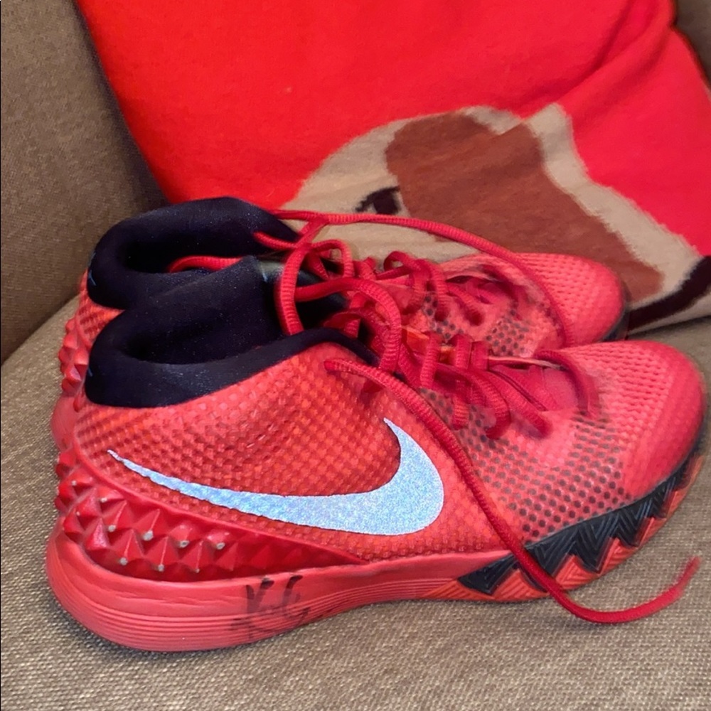 Autographed Kyrie Irving sneakers